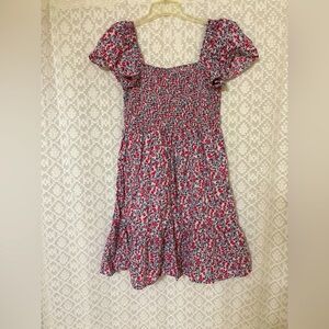 GAP Floral Cotton Multicolor Dress